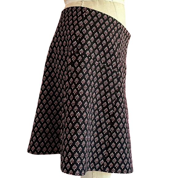 Womens Skirt Size 8 Black Red Flare HighWaist Twee Professional Coquette Office - Picture 3 of 7
